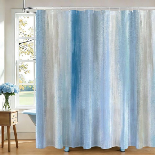 Blue brown stripe abstract - blue,