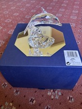 Swarovski Dolphin Baby on Wave Crystal Retired Rare Boxed Figurine 678507 VGC