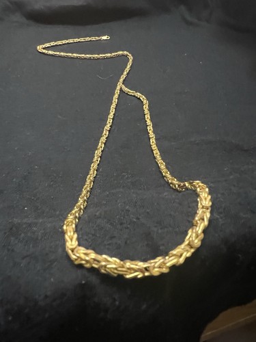 14ct yellow gold byzantine - yellow,