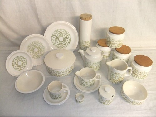 Hornsea fleur ivory embossed - -,