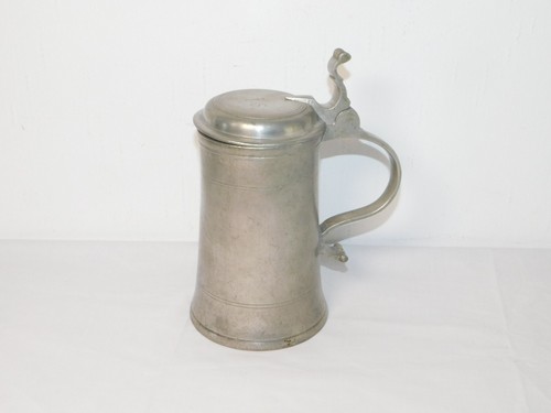 Antique tin jug mug - tin,