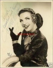 Carmen Miranda signed photo