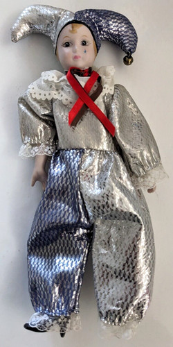 Vintage harlequin jester - vintage,