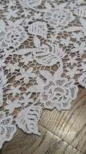Light Grey Quality Guipure Floral Bridal Lace - 2m Length 48" Width