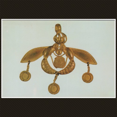 Gold bee pendant malia - gold,