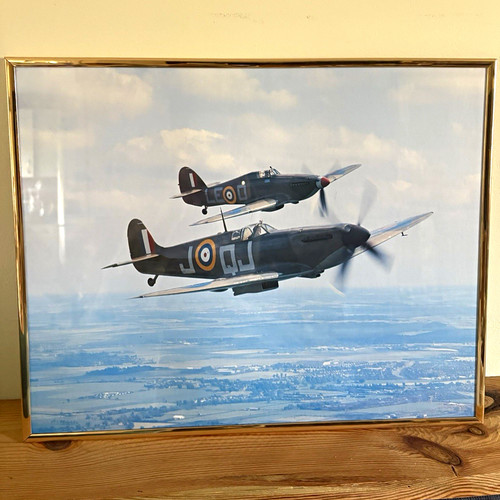 Framed spitfire print - spitfire, mk