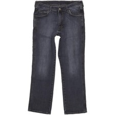 Wrangler Arizona Men Blue Straight Regular Stretch Jeans W34 L29 (106543)