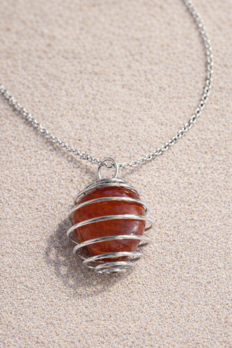 Raw crystal necklace - crystal,