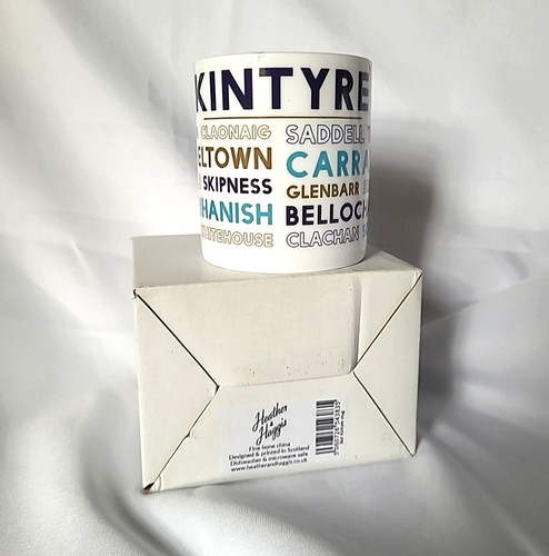 Kintyre bone china mug - kintyre,