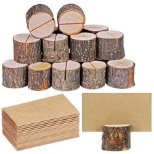 Wooden Stump Wedding Table Seating Cards Number Holders