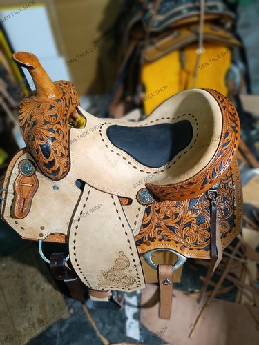 Western barrel horse saddle - barrel,