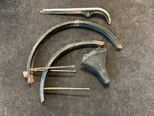 Vintage mudguards, chainguard  and saddle 26 x 1 3/8 wheel size. BSA. Branded