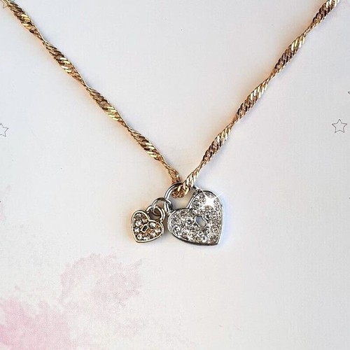Heart locket pendant 14k gold - heart,