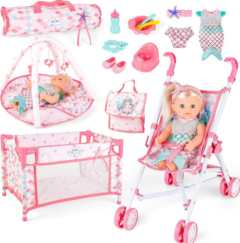 Baby doll stroller crib - doll,