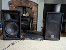 Full PA System 2x 250w 12" + Amp +  Stands