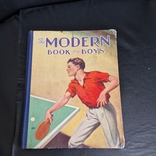 The Modern Book For Boys - Hardback Annual - Vintage circa 1950s - Good 