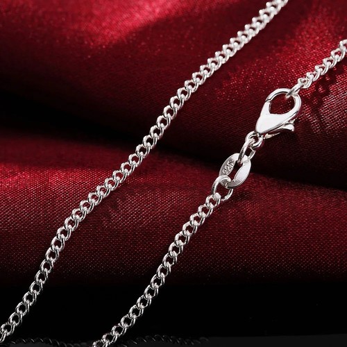 925 sterling silver curb chain - curb,