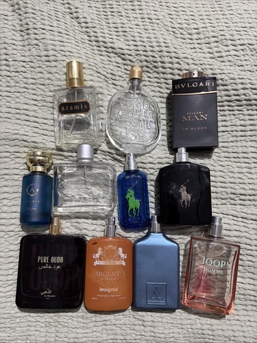 11x empty aftershave bottles - aftershave,