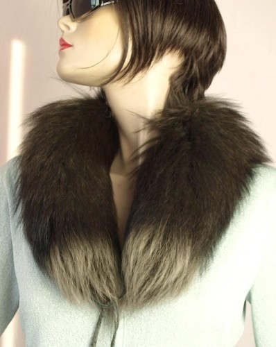 Fur silver fox - scarf, boa