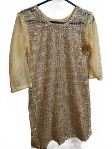 Unbranded gold sequin mesh - unbranded,