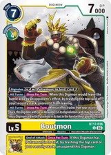 BT17-036 Boutmon : Uncommon Digimon Card : BT17: Secret Crisis