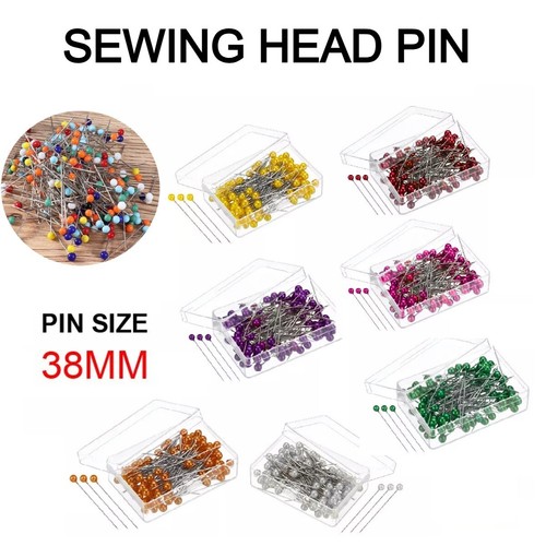 Pearl headed pins assorted - pins,