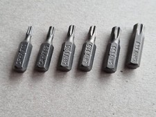 Pack of 6 - T10 T15 T20 T25 T30 T40 TORX BIT 6 Point Socket Hex Drive 25mm long