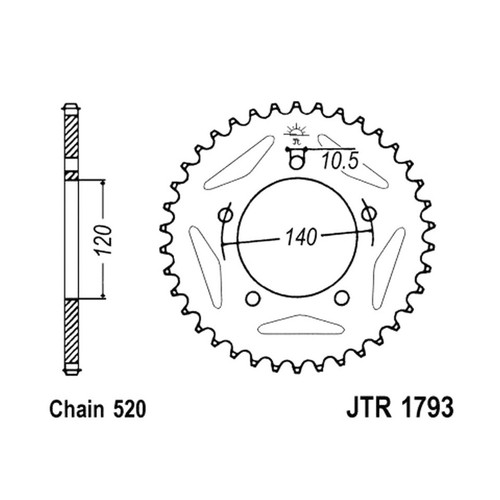 Crown 1793 z45 for triumph - crown, jt