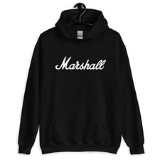 USA MARSHALL AMPLIFICATION LOGO HOODIE S-5XL Music Amps Cabs Guitar Speakers