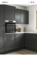 Harvard Charcoal Matt shaker kitchen doors