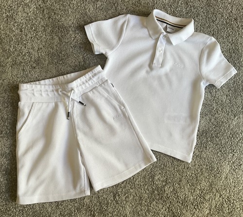 Hugo boss boys white waffle - boss,