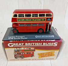 "Atlas" GreatBritish Buses Diecast 1:76 Model London Transport RTW Double Decker