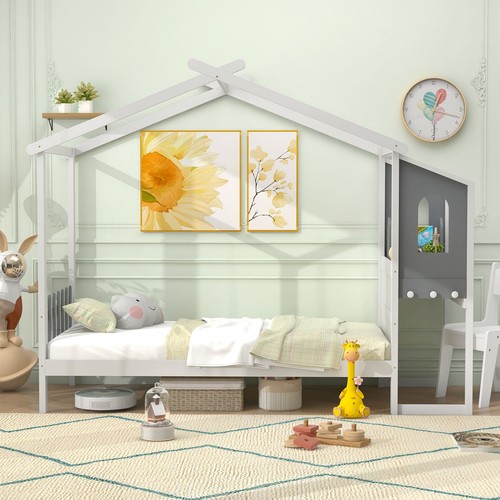 Bed frame playhouse desk - bed,