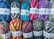 KING COLE ZIG ZAG 4 PLY SOCK