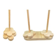 _Wooden Yarn Holder Plum