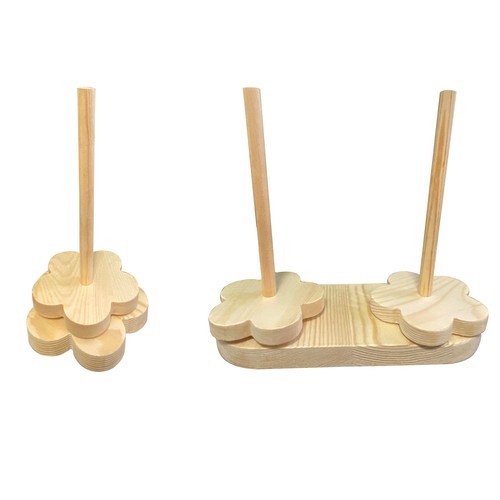 Wooden yarn holder - _wooden,