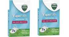 Vicks Menthol VapoPads Comforting Soothing Vaporiser Refill Scent - 2 x 7 pads