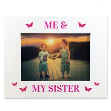 Me and My Sister White Photo Frame Brother Gift Sister Gifts Sibling Photo Frame