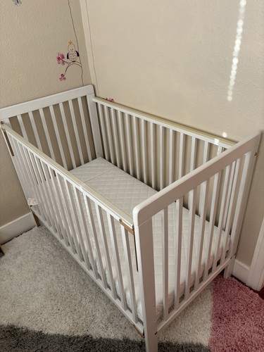 Cot bed with mattress 120x60cm - cot,