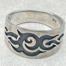 Mens vintage chunky sterling