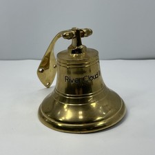 Vintage solid brass ships bell - vintage,