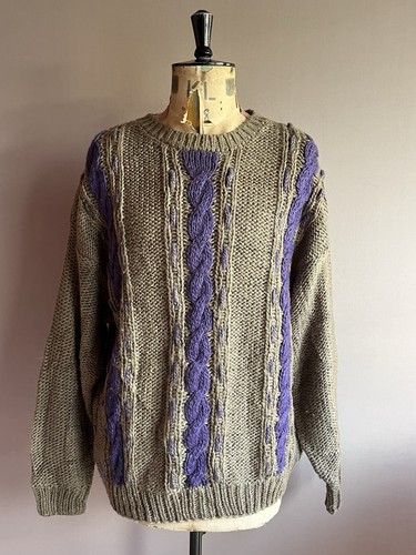 Vintage aran jumper mens size - aran,