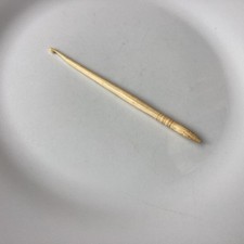 antique bovine bone crochet hook slim