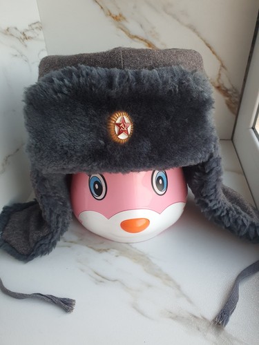 Soviet ushanka winter hat - winter,