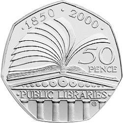 50p coin circulated - uk,