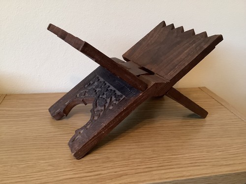 Hand carved book - stand,
