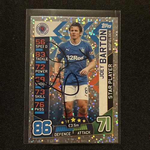 Signed joey barton rangers - signed,