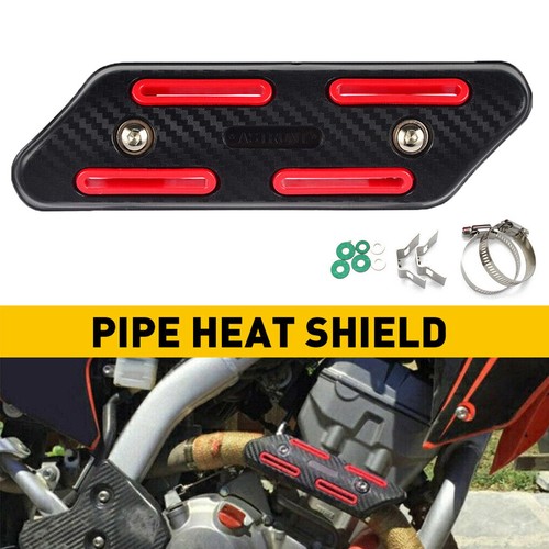 Red exhaust heat shield - red, guard