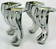 CHROME ANTIQUE FURNITURE LEGS FOR SOFA, BEDS, CHAIRS, STOOLS, PRE DRILLED