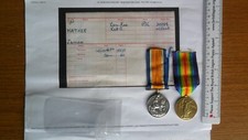 WW1 Medal Pair War & Victory